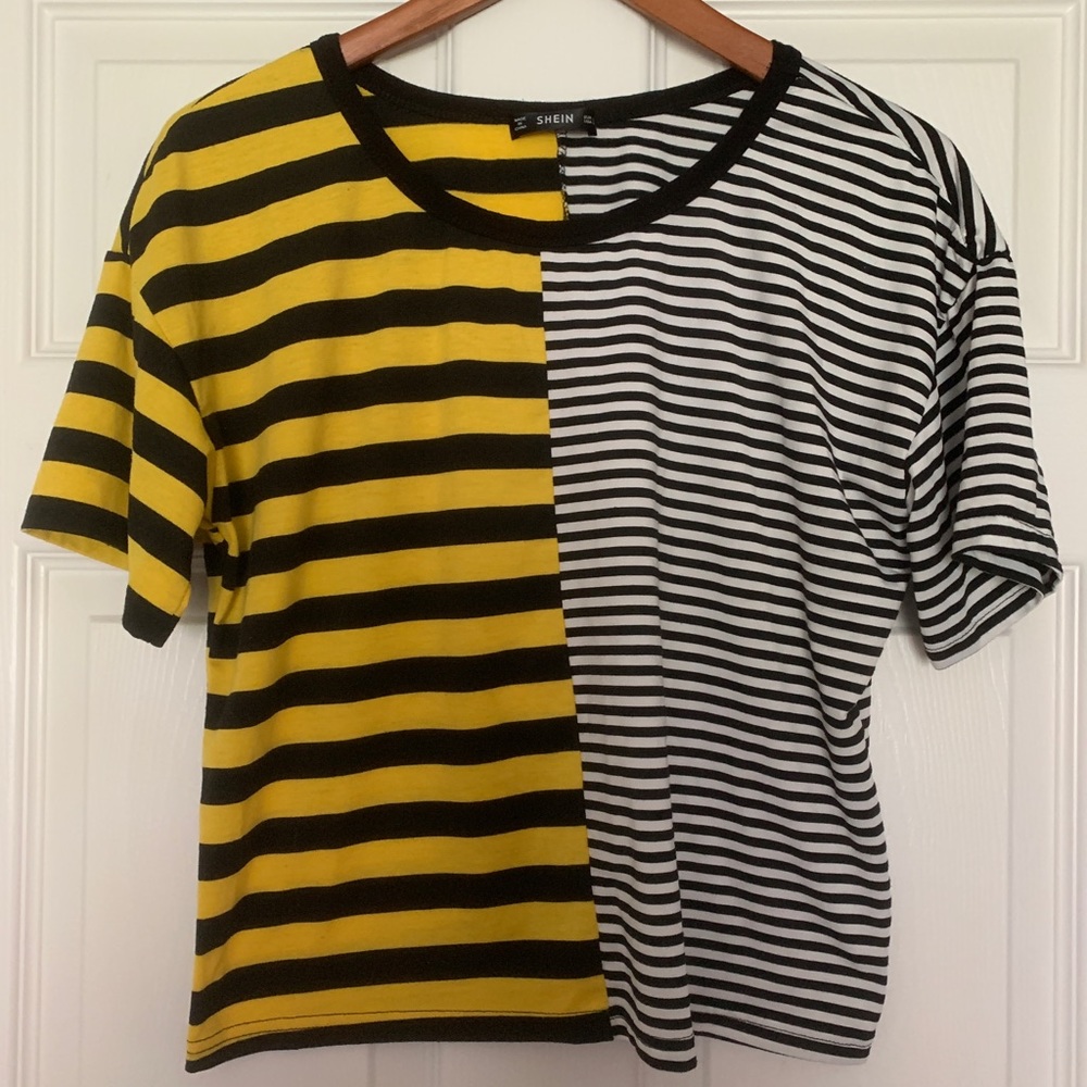 Short sleeve striped t shirt